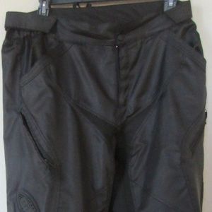 Bilt Motocross Pants Sz 40 Black 4 Pockets Removable At Knee Polyester